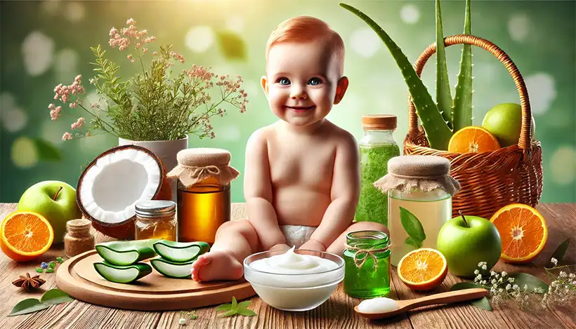 baby skin fair and healthy