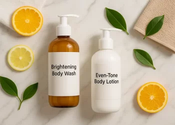Brightening body wash